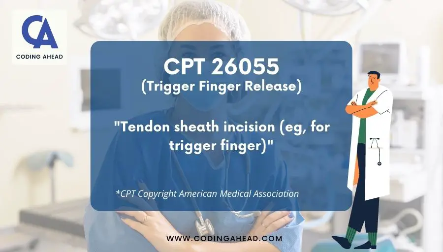 Trigger finger release cpt code 26055