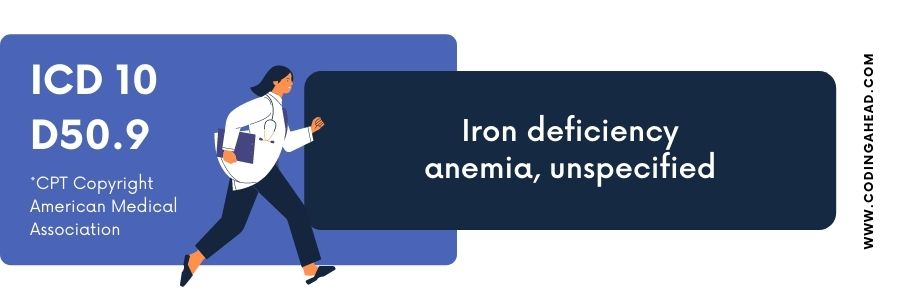 icd 10 code for iron deficiency anemia