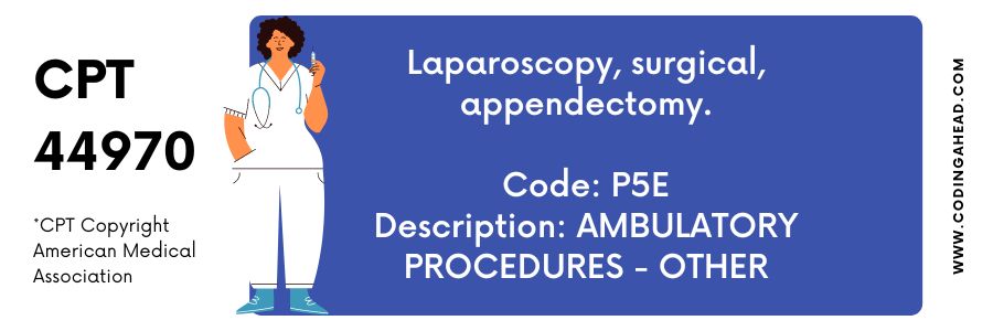 cpt code for laparoscopic appendectomy