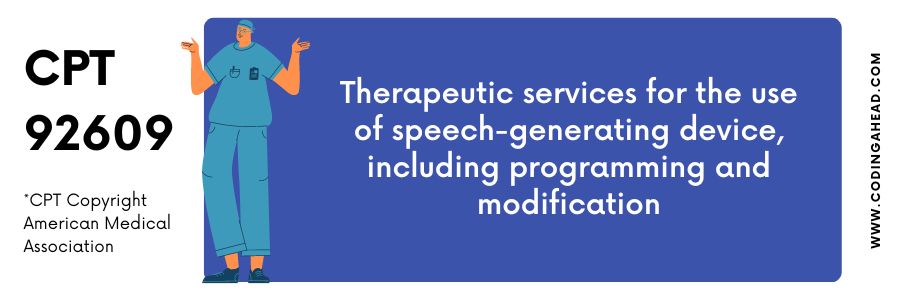 cpt code for speech therapy
